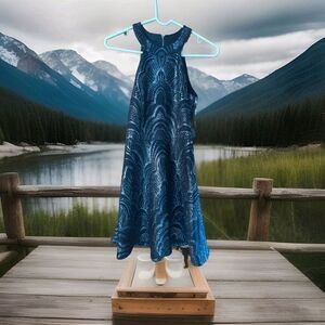 Beautiful Homecoming Dress apparel cocktail blue shimmer mini dress sz 1/2 Nwt‎
